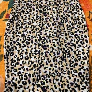 Forever 21 Leopard Print Pencil Skirt